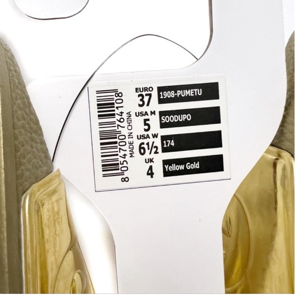 Superga Slides Metallic Gold 1908 Signature Pool Sandals Size 6.5 NWT - Picture 6 of 7
